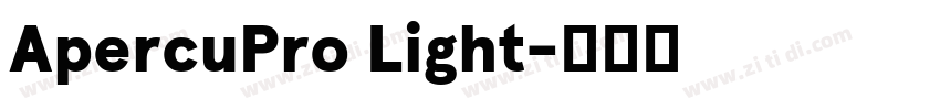 ApercuPro Light字体转换